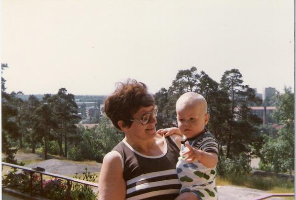 С бабушкой, 1974.