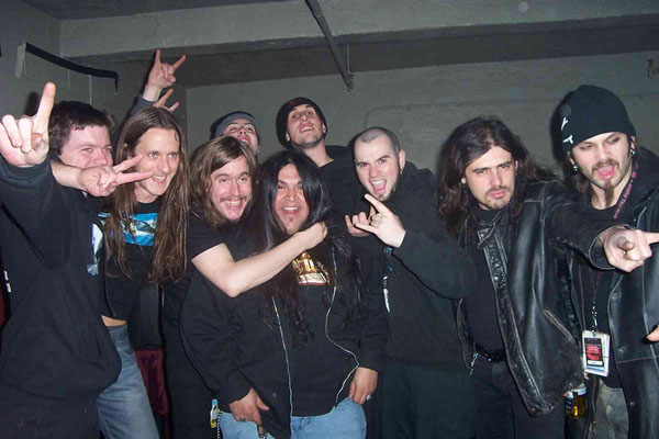 С музыкантами Moonspell и DevilDriver, 2005.